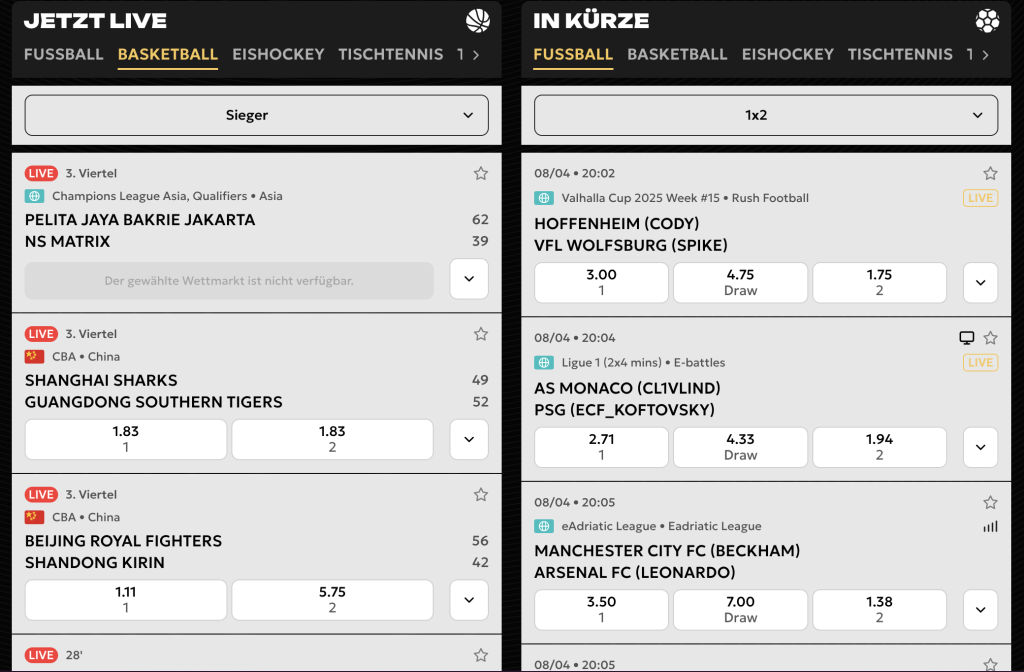 Spinsy Sportwetten